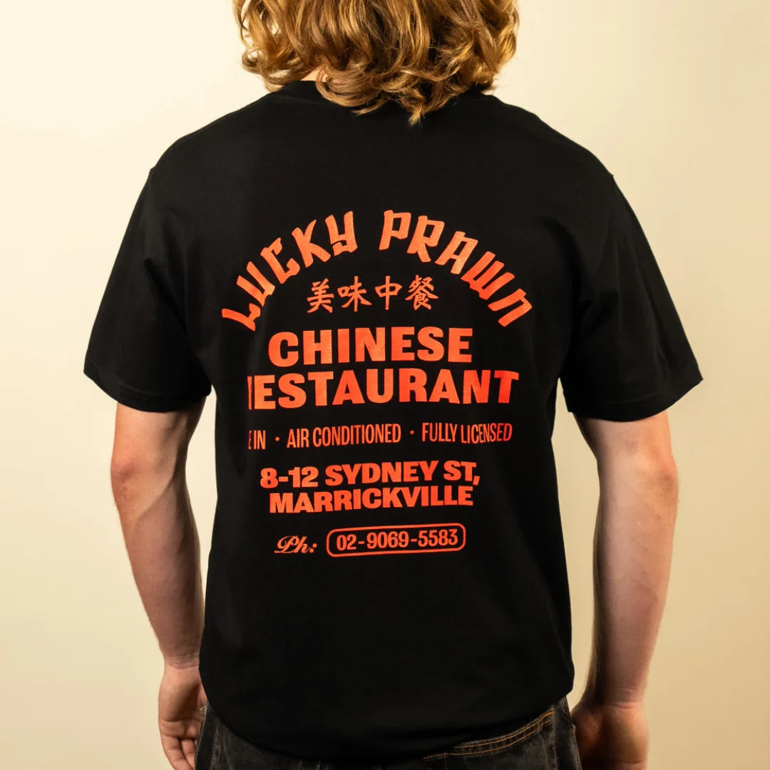 Black Lucky Prawn Tee