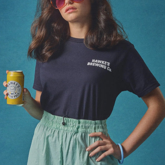 Hawke's Logo Dark Navy Tee