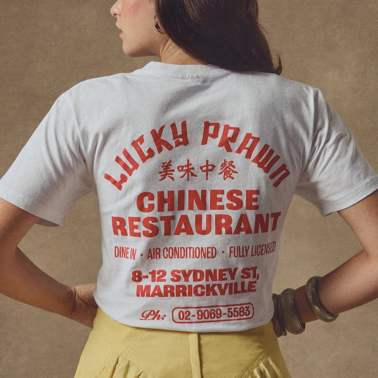 Lucky Prawn White Tee
