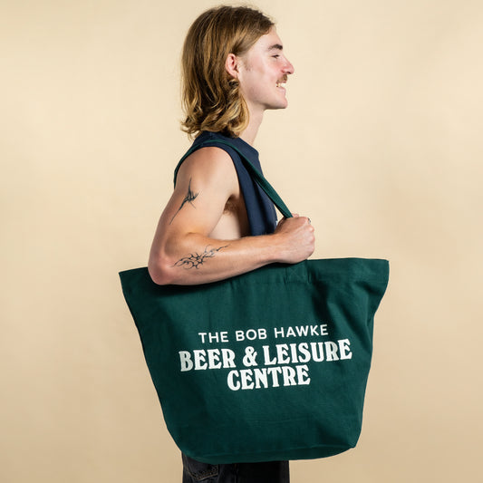 Beer & Leisure Dark Green Tote