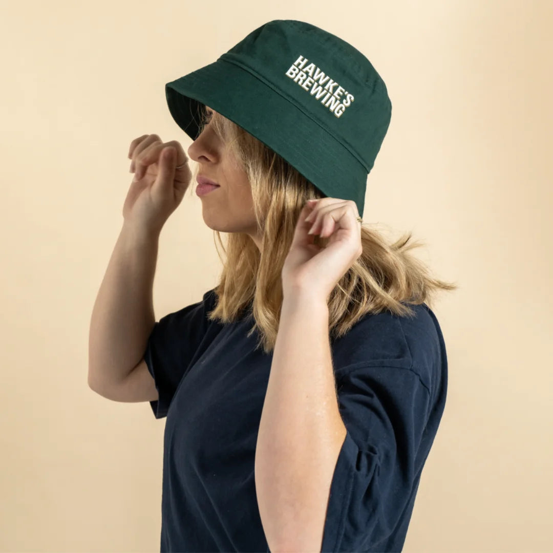 Hawke's Brewing Baggy Green Bucket Hat