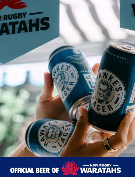 Hawke's Lager is the Official Beer of the NSW Waratahs