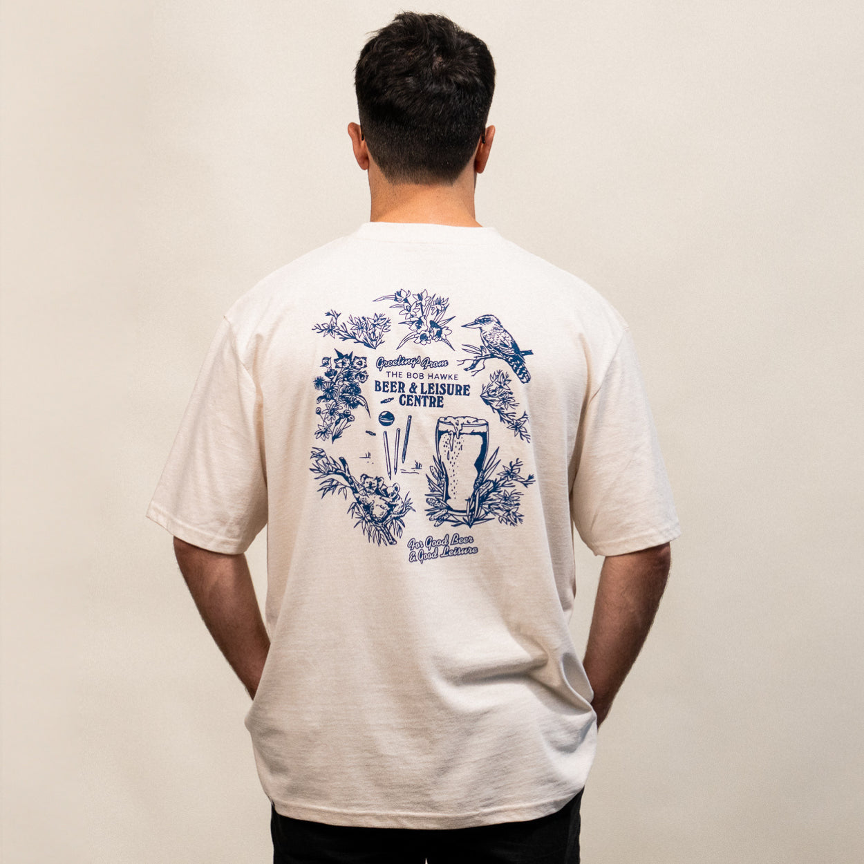 Beer & Leisure 'Iconic Species' Tee (Oat)